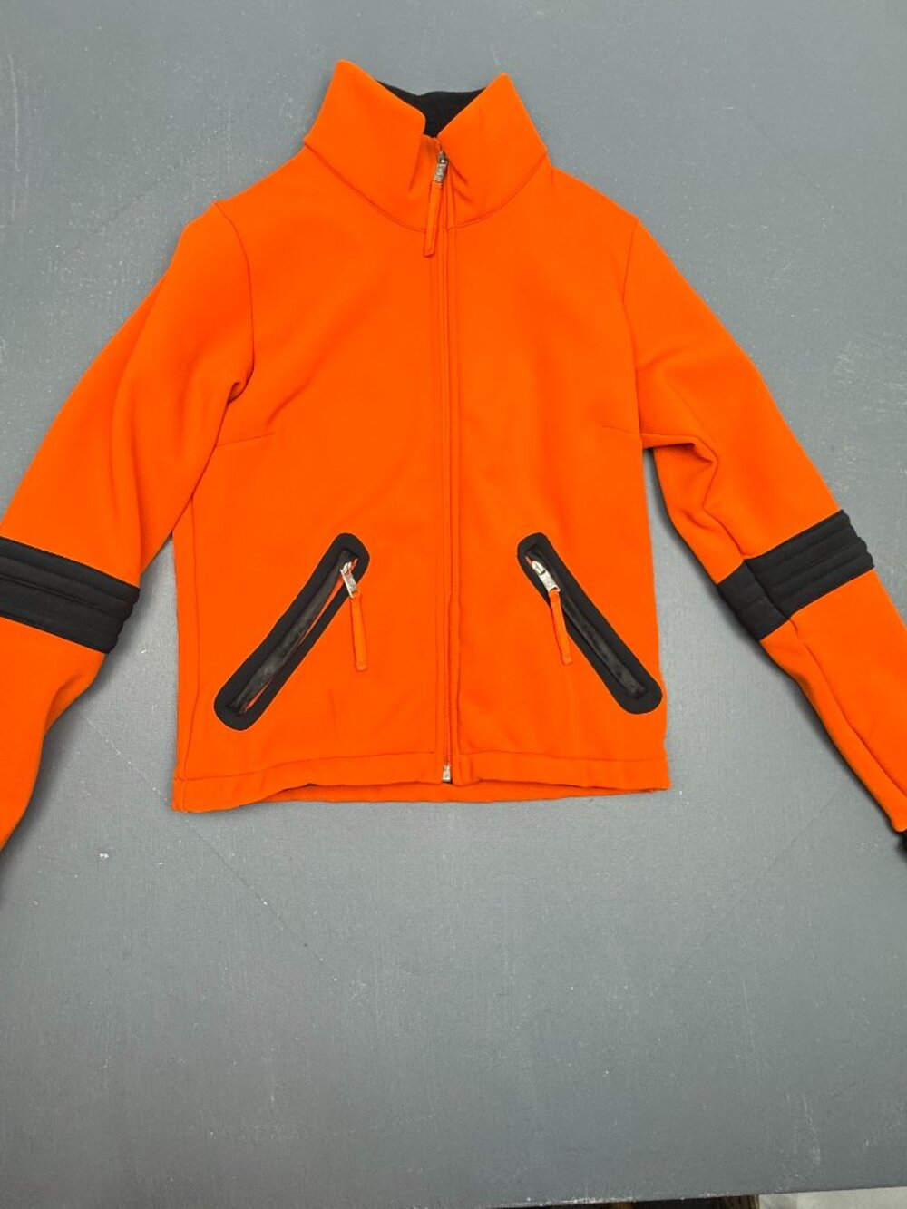 Rossignol JC de Castelbajac Kids Size Large Orange Softshell Ski Jacket Full Zip